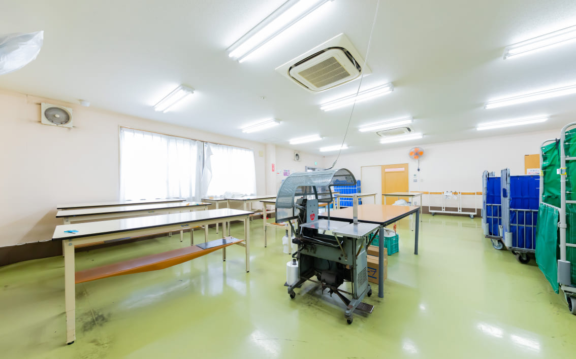 第１作業場（ガウンチーム）の写真