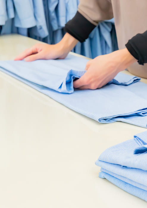 クリーニング作業の様子