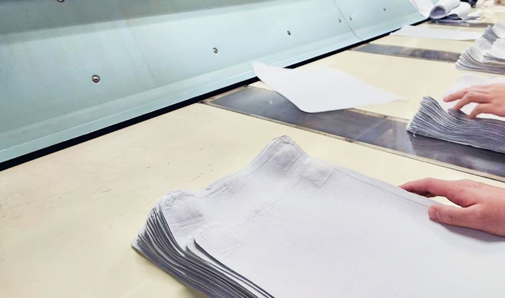 鉄道リネン製品の写真